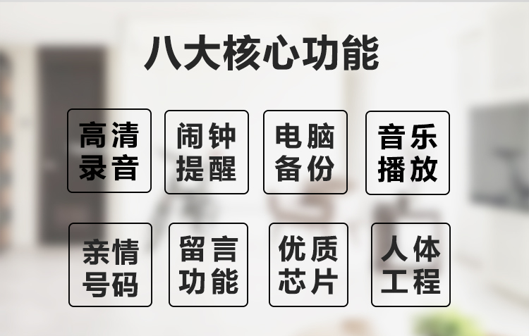TCL 电话机 HCD868(88)TSD数字SD卡录音 大屏幕智能背光 办公商务客服呼叫中心家用 大屏幕座机(铁灰)