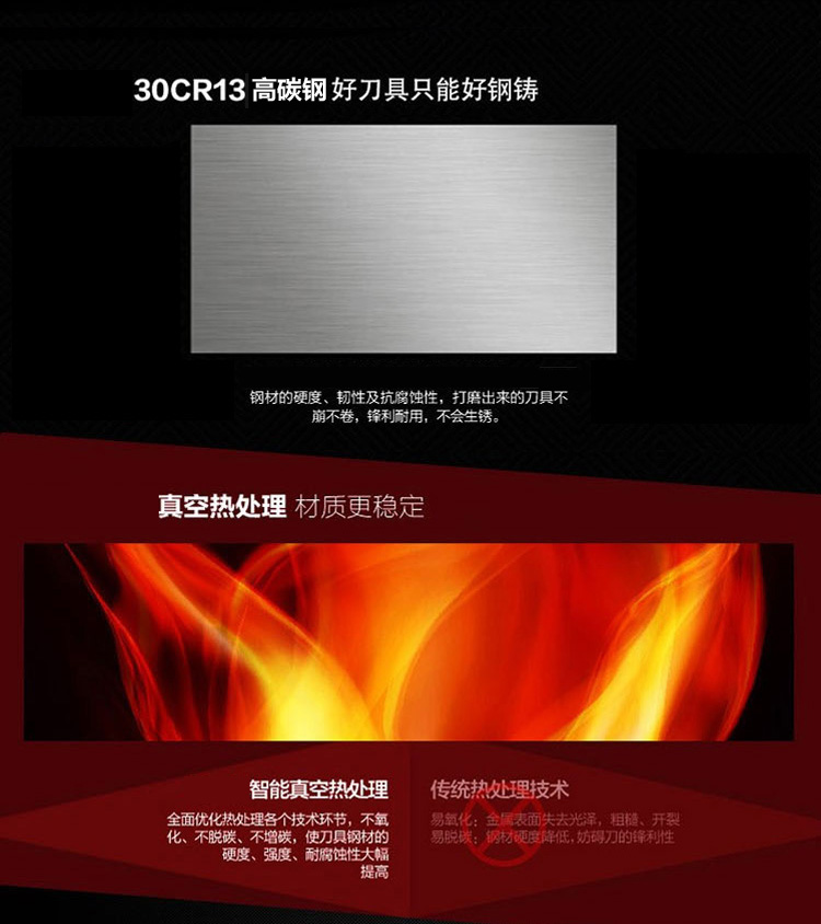 九阳（Joyoung）刀具七件套 T0107G全部不锈钢套刀