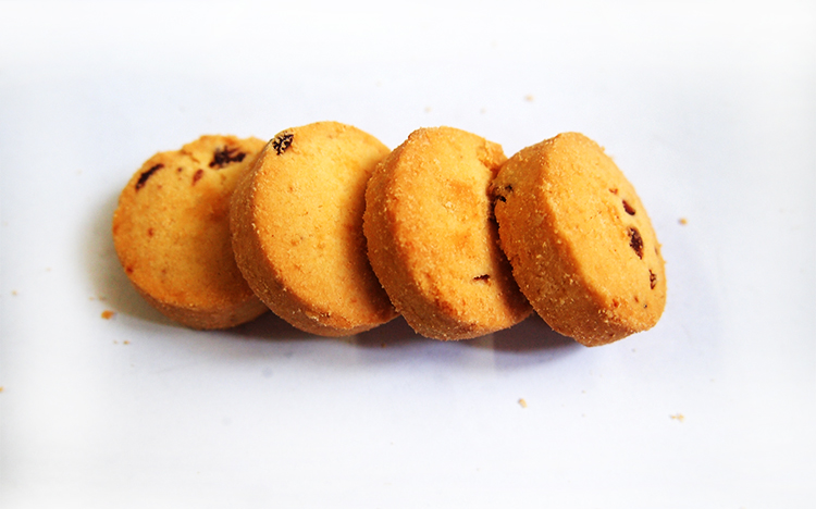 aji手工蔓越莓切片饼干 100g 盒装