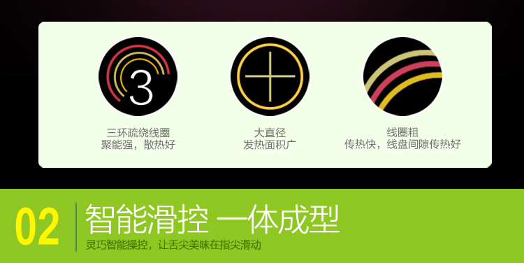 海尔（Haier）电磁炉一体式整版智能触控大面板C21-H2302（赠汤锅+炒锅）