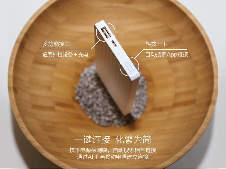 
                                        ZMI（紫米）10000毫安 智能/移动电源/充电宝 聚合物  HB810 白色                