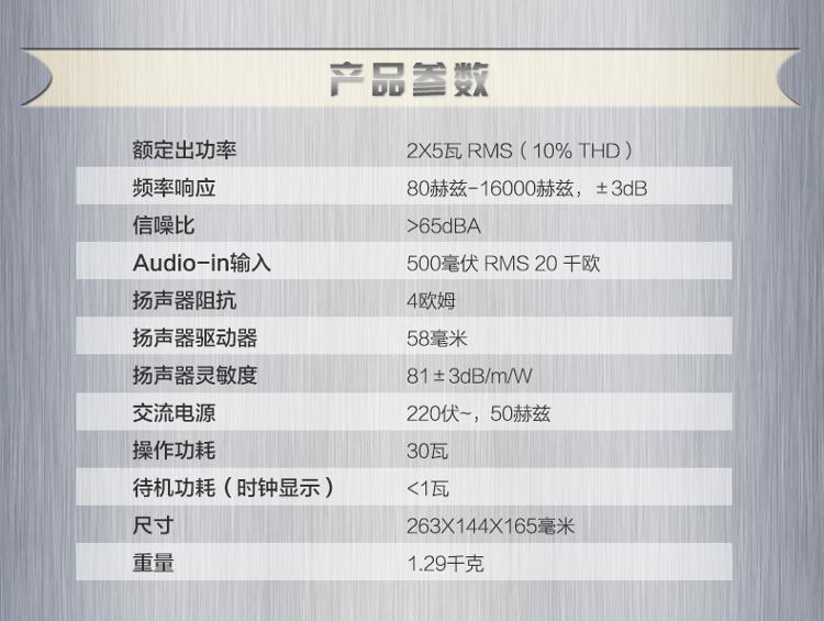
                                        飞利浦（PHILIPS）DC395 音响 无线蓝牙家居音响 苹果iPhone6S/6Plus/5/iPad双接口充电器 收音机                