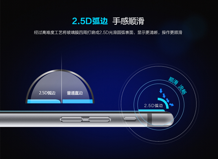 
                                        
                                                            毕亚兹 苹果2018/2017新款iPad/Air2/1钢化膜9.7英寸平板 抗蓝光玻璃膜 高清防爆贴膜 2倍增强 PM13-蓝                