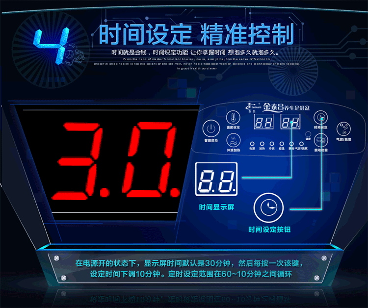 
                                        泰昌（taichang)TC-5196 按摩养生足浴盆洗脚盆泡脚盆泡脚桶                