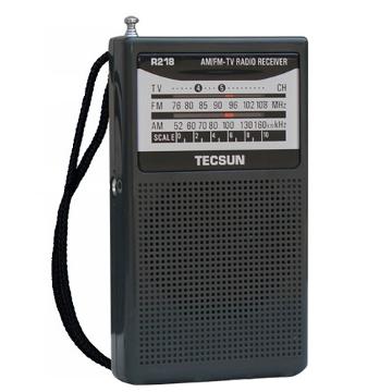 
                                        德生(TECSUN)R218 老人半导体 调频 调幅 电视伴音收音机（黑色 ）                