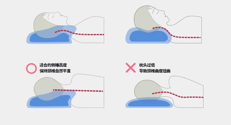 恒源祥 豪华温感慢回弹蝶形枕头枕芯