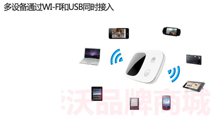 
                                        华为（HUAWEI）E5356 Mobile WiFi 42M 3G无线路由器（中国联通）                
