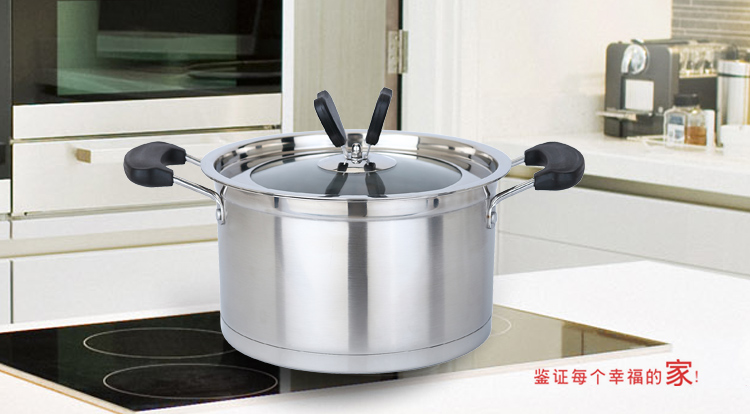 美厨（maxcook）不锈钢汤锅复底22cm 惠美系列 MCM-22 可用电磁炉