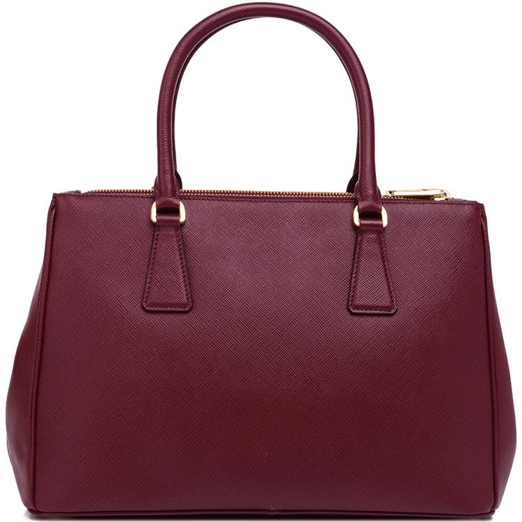 品牌:prada 普拉达  产地:意大利  款式:女款  颜色:深红色  材质