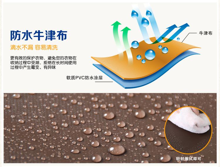 
                                        
                                        百草园 牛津布单面可视收纳箱 衣服杂物整理箱储物箱 大号60L 1个装 咖啡色                