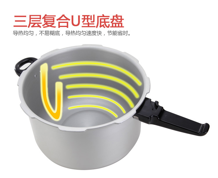 
                                【京东超市】双喜压力锅世纪装24CM 6人用复合底 明火电磁炉通用 煲炖汤锅LM-02AF            