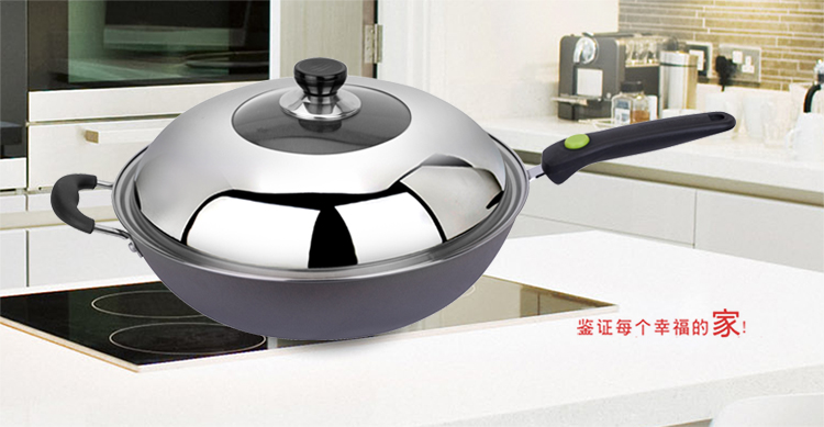 
                                        美厨（maxcook）精铸铁锅34cm TG-134（带盖 可用电磁炉 无涂层 可用铁铲）                