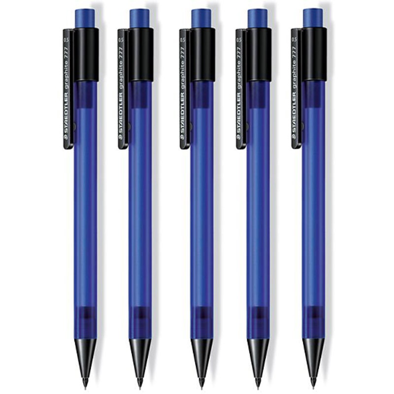 施德楼(staedtler)自动铅笔77705-3(5支/袋) 蓝色0.5mm