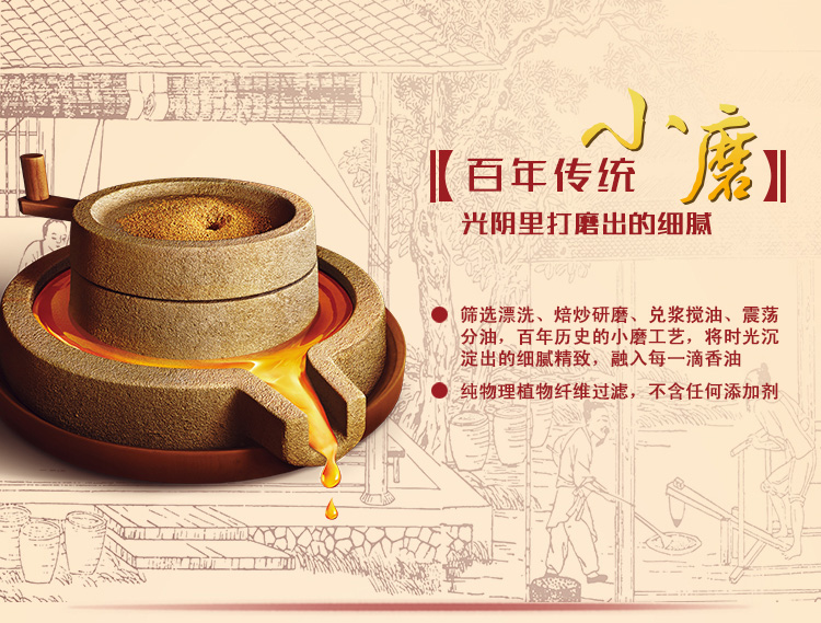 福临门 一级小磨香油 250ml