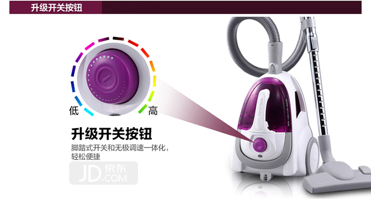 伊莱克斯（Electrolux） 吸尘器Z1880 家用 卧式 无尘袋 真空