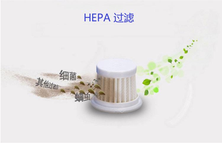 
                                        宝家丽小型手持家用床铺除螨仪紫外线杀菌螨虫吸尘器床宝TS998                