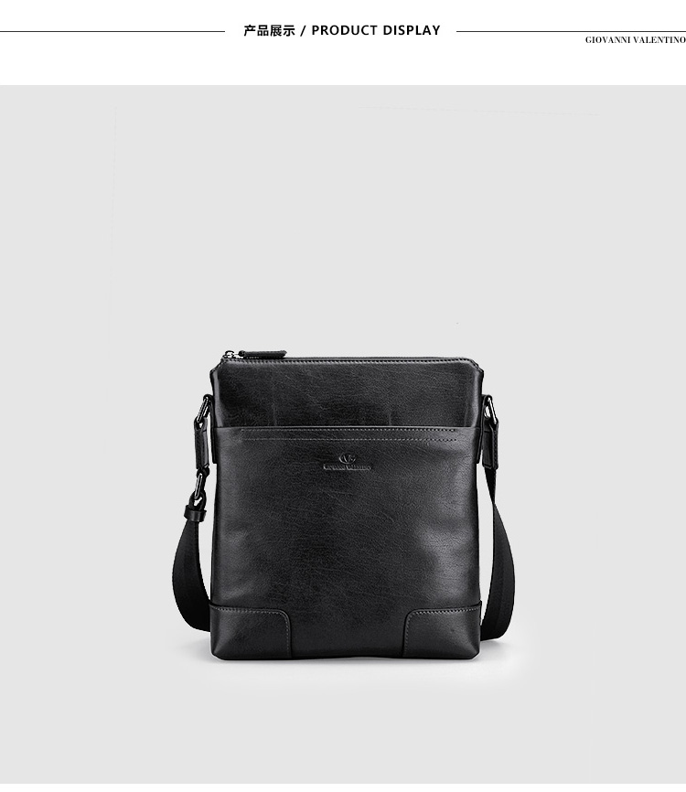 卓凡尼·华伦天奴(giovanni valentino)男包 男士头层牛皮休闲时尚单