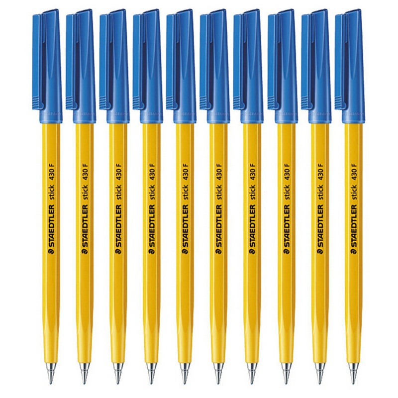 施德楼(staedtler)430f-3 圆珠笔10支装-蓝色