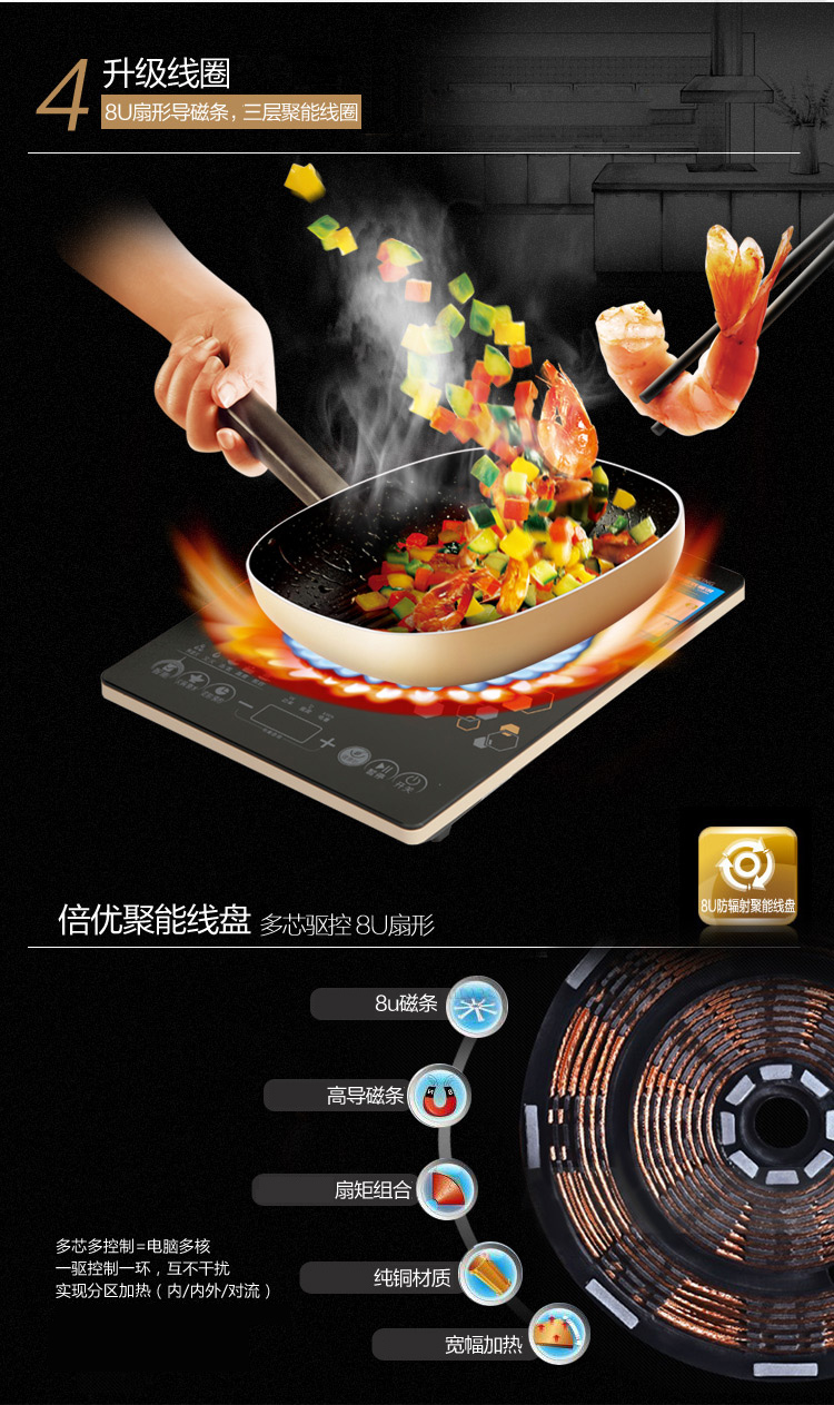 
                                        九阳（Joyoung）电磁炉家用多功能火锅触摸式C21-SC811                