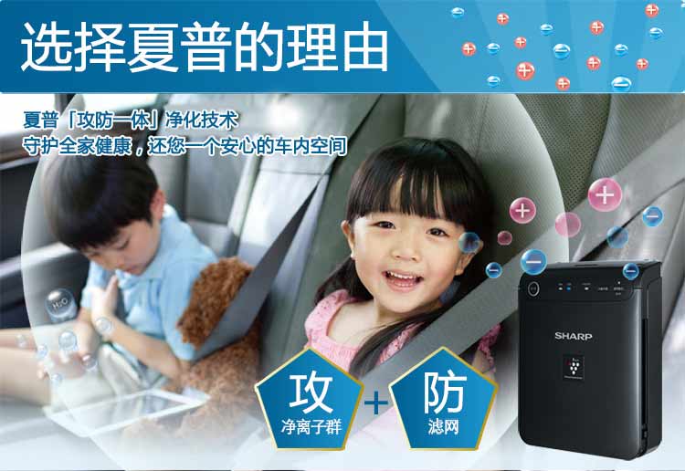 
                                        夏普（SHARP） 车载型空气净化器 FU-GEM1N-B                 