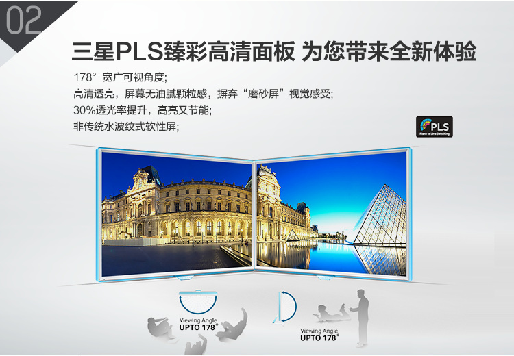 
                                        三星（SAMSUNG）S22E360H 21.5英寸PLS广视角LED背光电脑显示器                