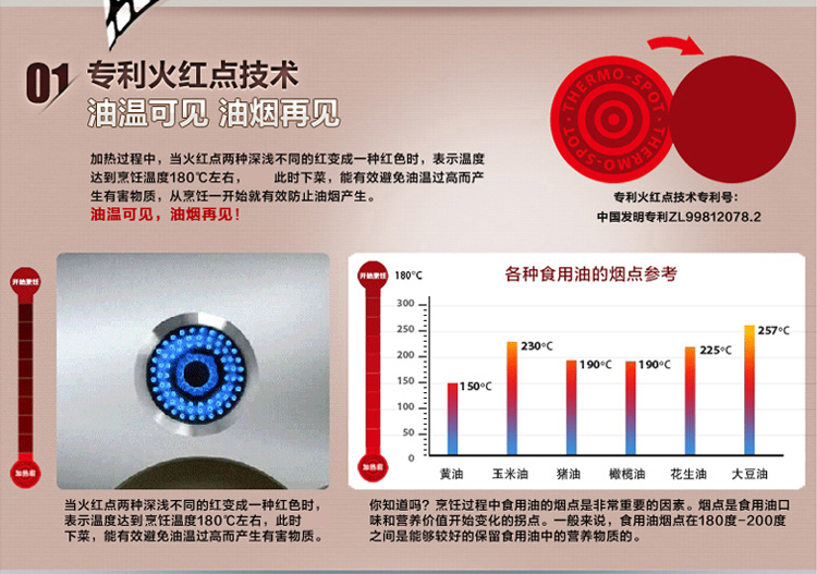 
                                        
                                        苏泊尔（SUPOR）火红点2代无油烟炒锅电磁炉通用可立盖 PC30R2                
