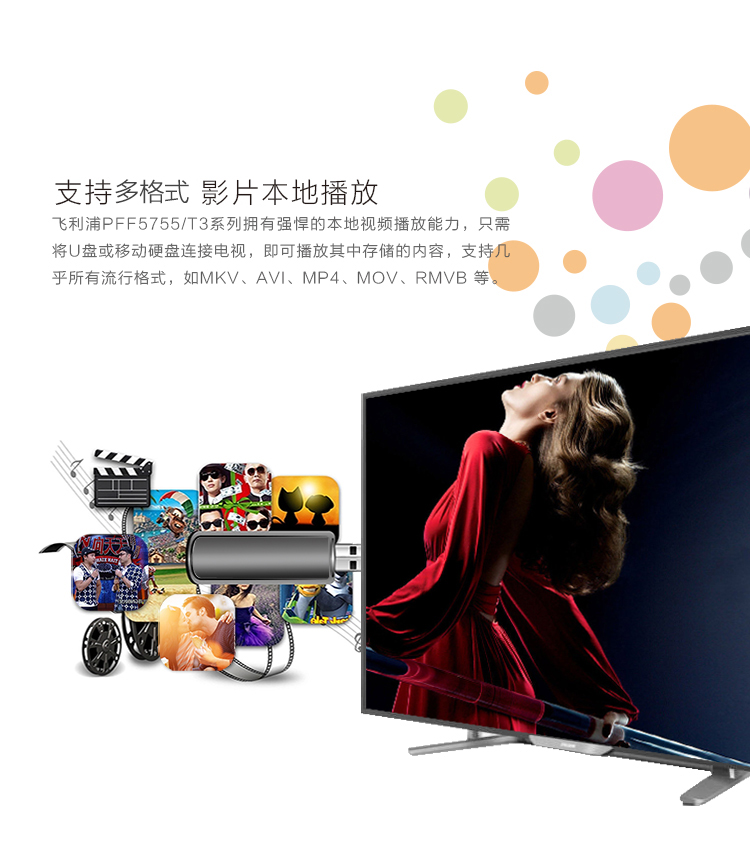 
                                        飞利浦（PHILIPS）43PFF5755/T3 43英寸 芒果TV 全高清LED智能电视（京东微联APP控制）                