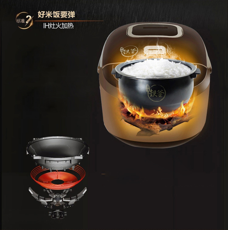 九阳（Joyoung）JYF-I40FS68铁釜IH电饭煲3.1斤智能电饭锅4L（土灶铁釜）