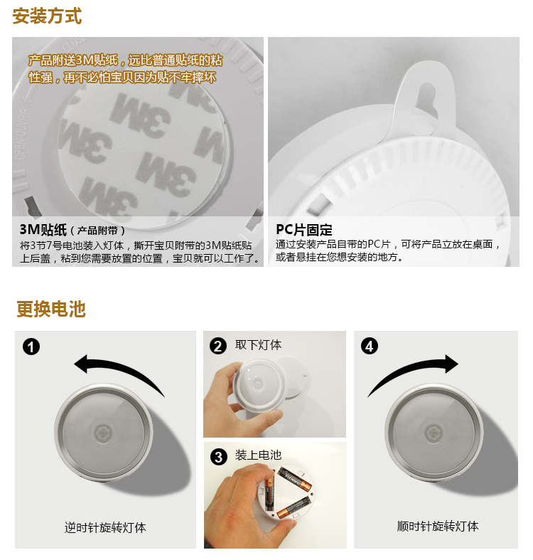 
                                        
                                                            朗美科（lightmates）LED人体感应小夜灯婴儿喂奶灯床头卧室氛围灯橱柜过道夜光灯起夜小灯                