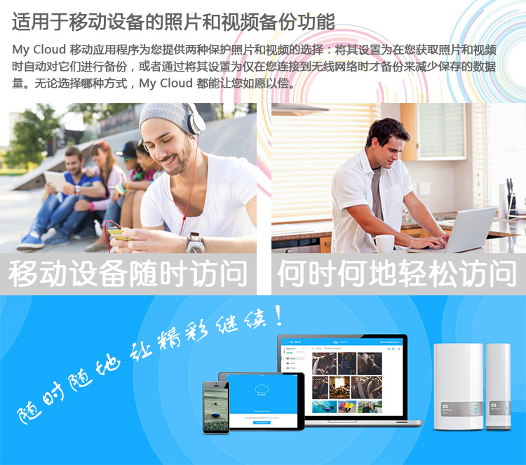 
                                        西部数据(WD) My Cloud 西数云 网络存储3TB NAS 3.5英寸WDBCTL0030HWT-CESN                