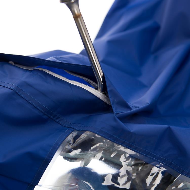 天堂伞 加大加长摩托车牛津布夜光条雨衣雨披 均码 藏青 j210