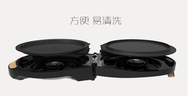 
                                        利仁（Liven）电饼铛家用双面加热可拆洗煎烤机LR-A434A（贝壳）                