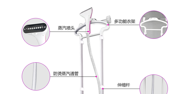 
                                        海尔（Haier）挂烫机 2.5L 双杆6档 蒸汽挂式 家用手持HGS-2164                