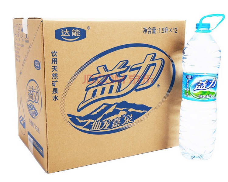达能益力 天然矿泉水 1500ml*12瓶 箱装