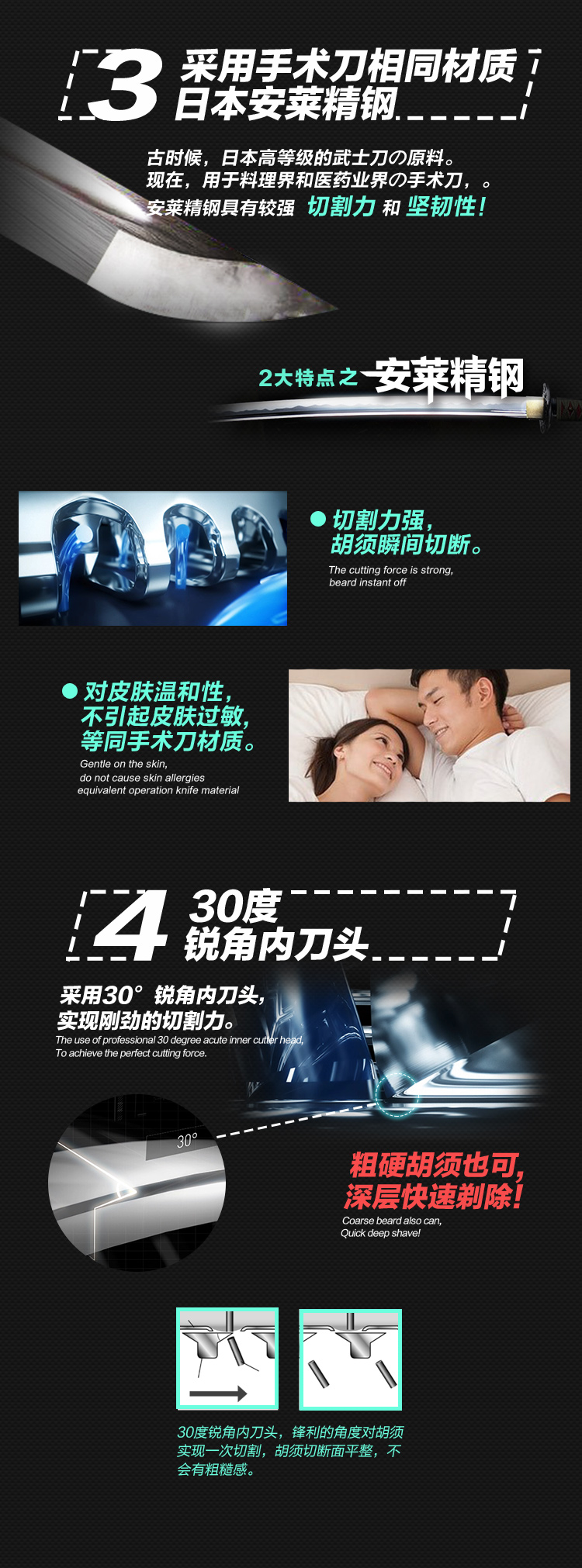 
                                        
                                                                                松下（Panasonic）电动剃须刀刮胡刀送男友送老公父亲男士礼物全身水洗金刚侠系列 ES-ERT3                