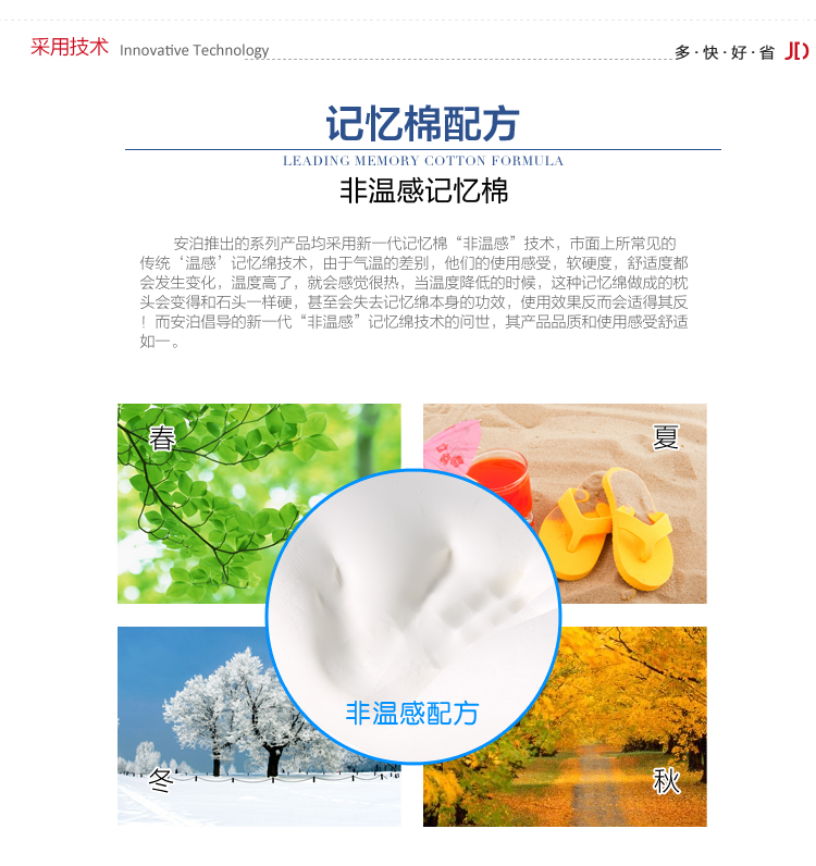 安泊（angbo）BG-01 办公室趴睡枕头 午休睡觉神器 记忆棉午睡枕 蓝色