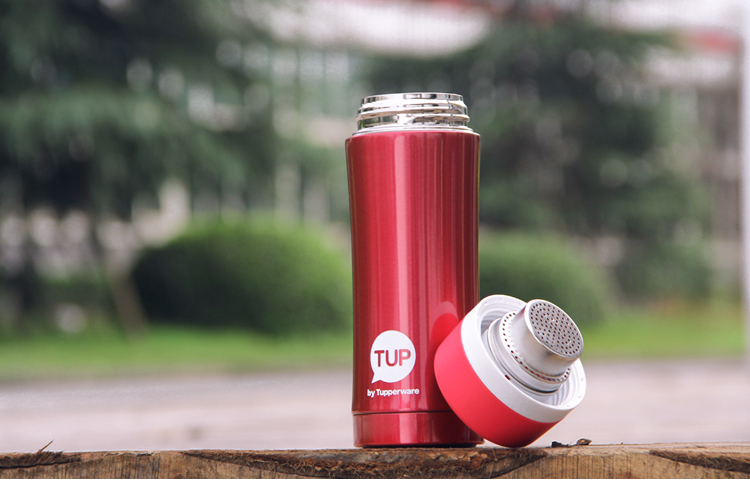 特百惠(tupperware)保温杯 茶韵保温杯420ml (琉璃红)