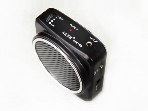 
                                        爱课(AKER)MR100音响便携腰挂锂电喊话器教学导游小蜜蜂扩音器(黑色)                