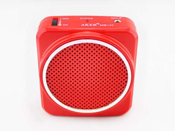 
                                        爱课(AKER)MR100音响便携腰挂锂电喊话器教学导游小蜜蜂扩音器(黑色)                