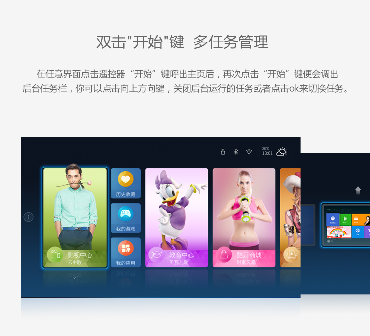 酷开(coocaa)U49 49英寸4K超高清智能网络液晶平板电视 酷开系统 WiFi(白色)