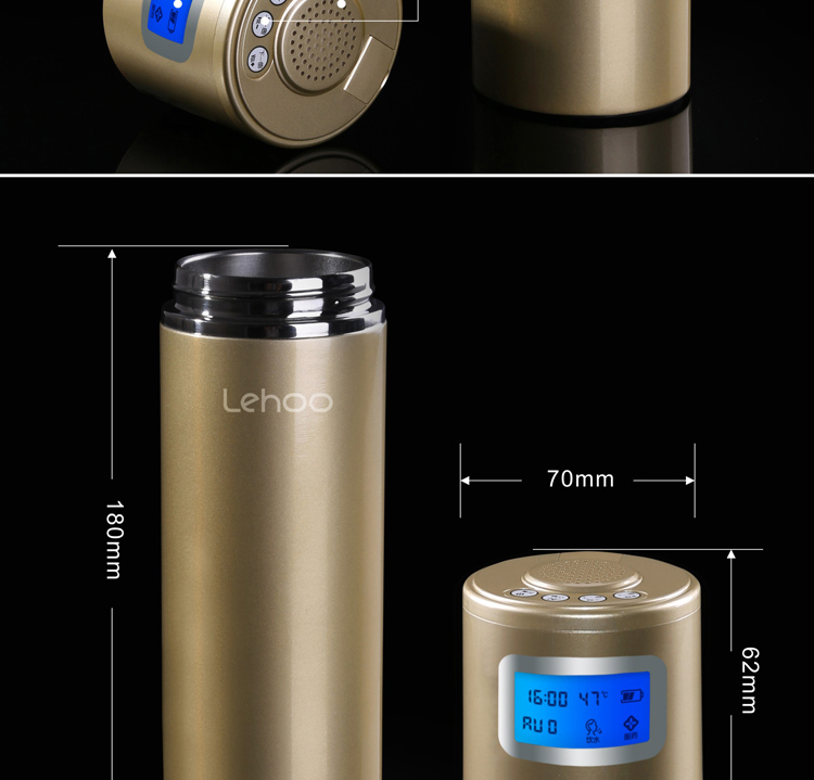 
                                        
                                                            Lehoo智能水杯保温杯 生日礼物520礼物实用礼品创意礼物送女友送男友送老师同学                