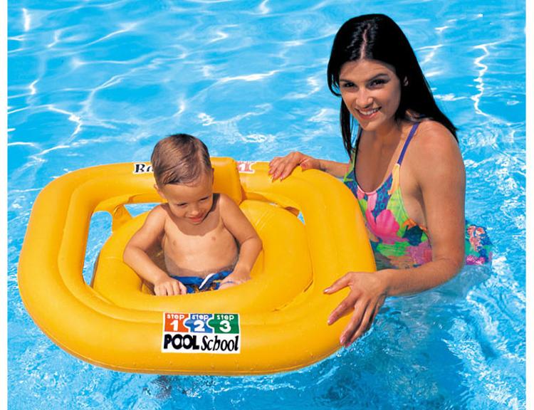 INTEX Baby Toy Seat Ring, Infant Double-Layer Swimming Water Play Children's Toy Gift Seat Ring for Ages 1-2 Years Old 59574 12