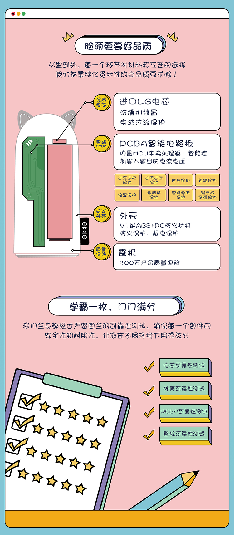 
                                        
                                                            亿觅（emie）萨摩白 卡通便携充电 迷你充电宝 创意礼物生日 移动电源 小巧可爱送女友送闺蜜                