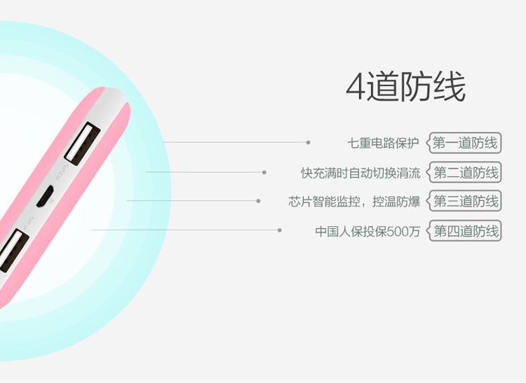 
                                        
                                        aigo爱国者电子出品充电宝TF100超薄小巧便携10000毫安移动电源小鲜肉轻薄聚合物 适用于苹果小米华为粉色                