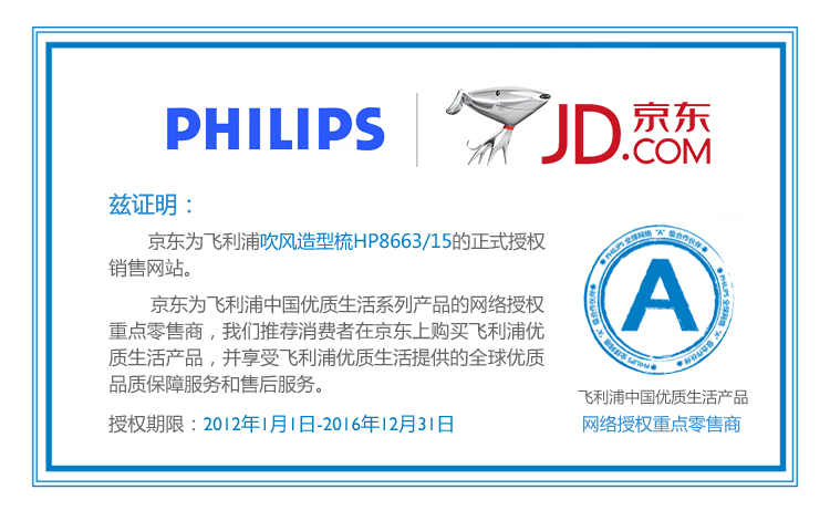 
                                        
                                                                                飞利浦（PHILIPS）电卷发棒 三合一吹风造型梳  卷直两用 多种配件HP8663                
