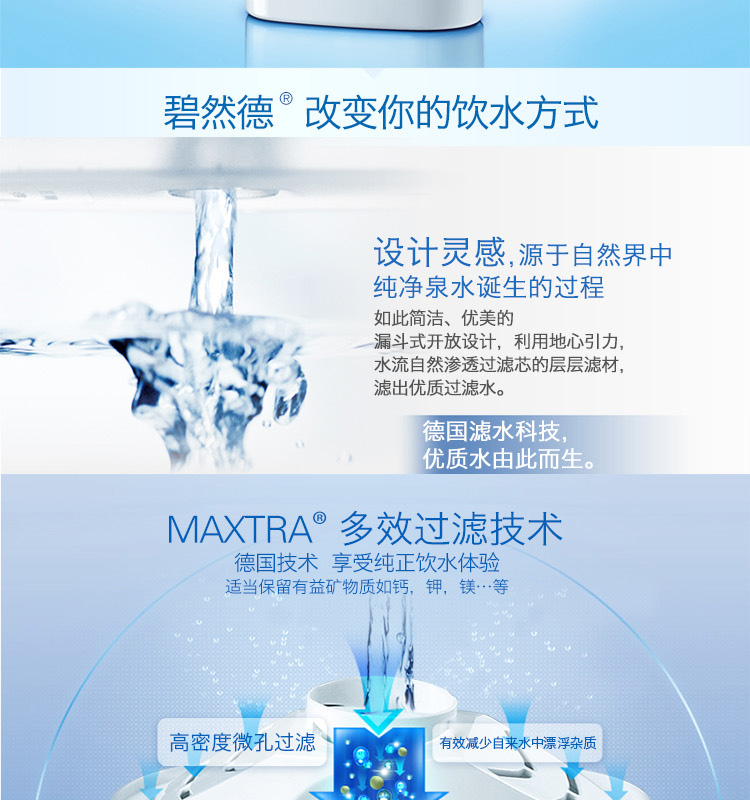 碧然德（BRITA）Maxtra双效滤芯 二代 11只装