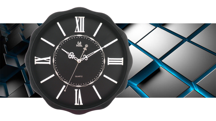 钟表 钟表 座钟挂钟 明珠星 pearl 3d立体罗马数字静音扫描石英造型