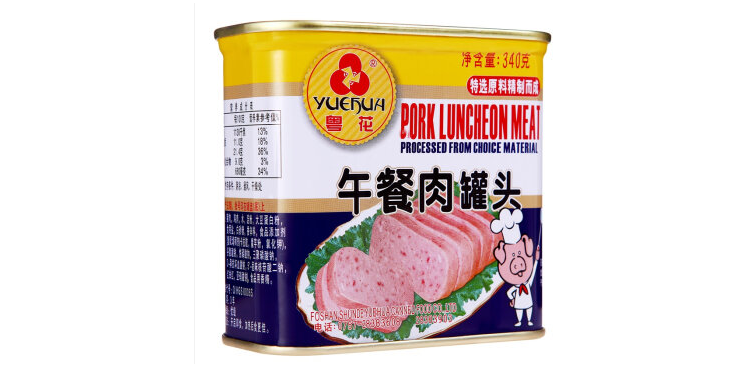 粤花 一级午餐肉 340g