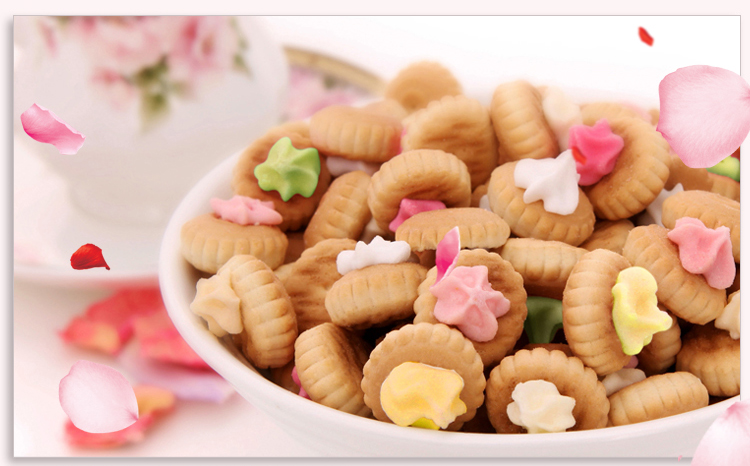 康元80克花占饼干