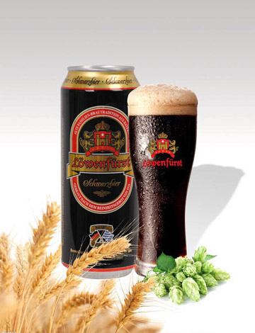 【优品超市】德国进口啤酒捷狮(lowenfurst)黑啤酒 500ml*24听